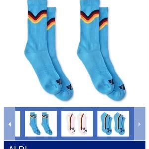 Men’s Crew Socks ALDI 2023 Gear Capsule Collection * 2 pair * 🌈